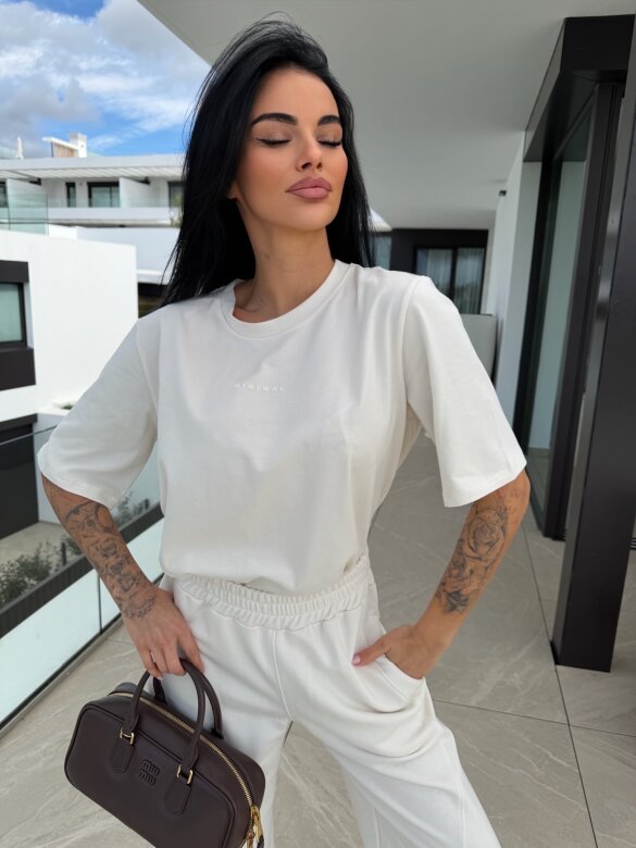 T-shirt Minimal jasnobeżowy 