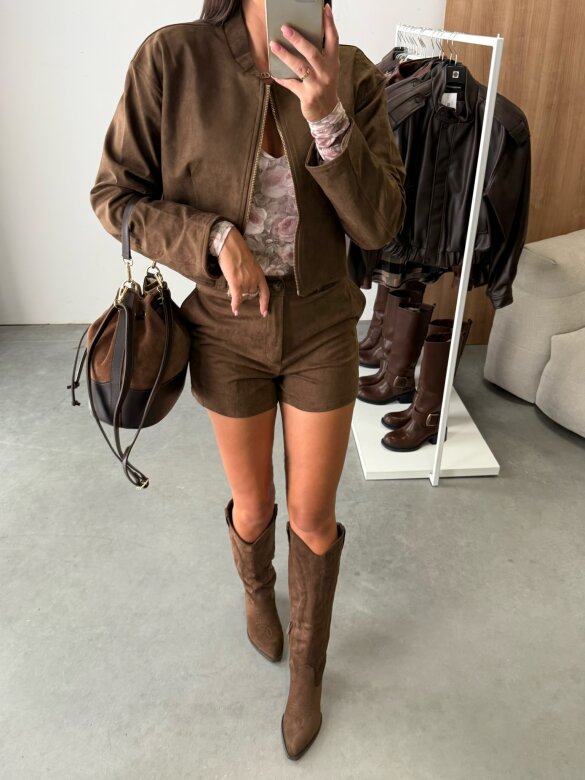 Spodenki Colleen brązowe 