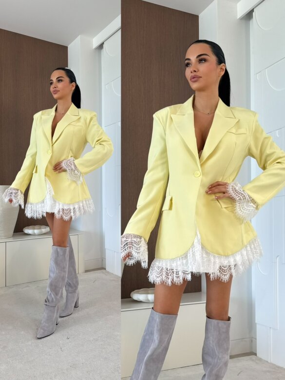 Marynarka Nevisa żółta