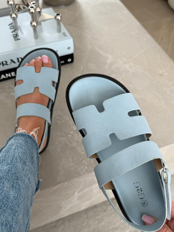 Sandały Caterino błękitne 