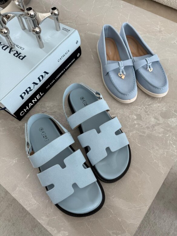 Sandały Caterino błękitne 