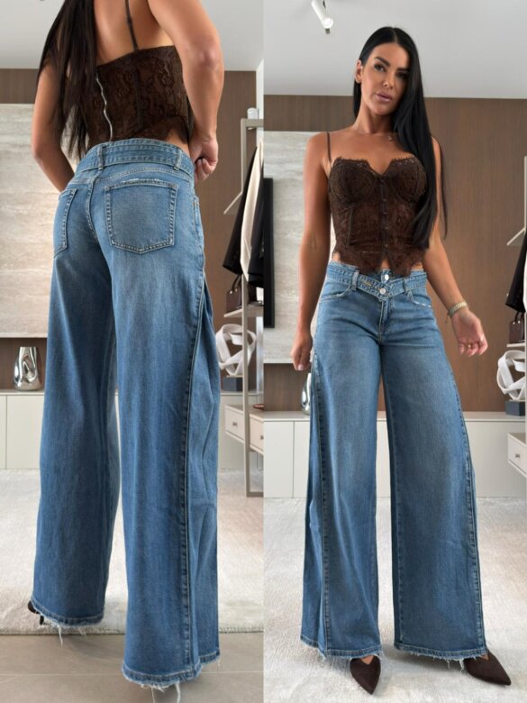 Spodnie Zarotto jeans ciemnoniebieskie