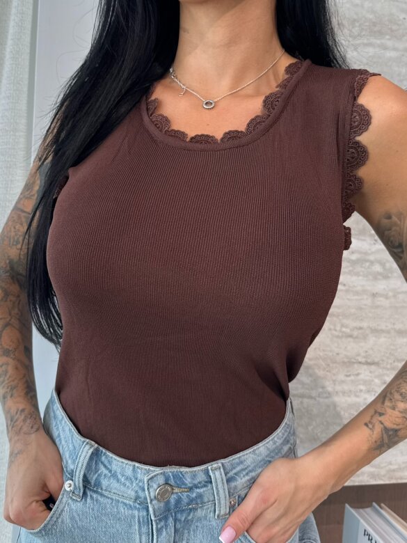 Bluzka Violetti czekoladowa