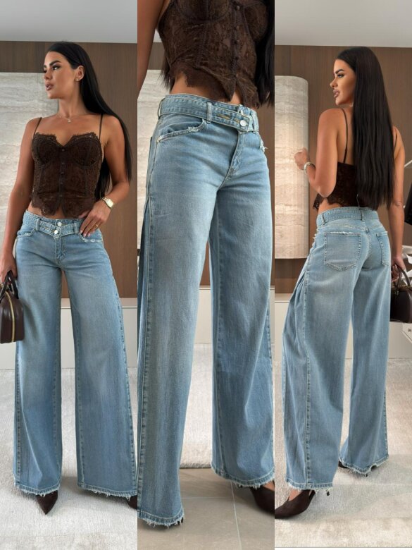 Trousers Zarotto jeans light blue