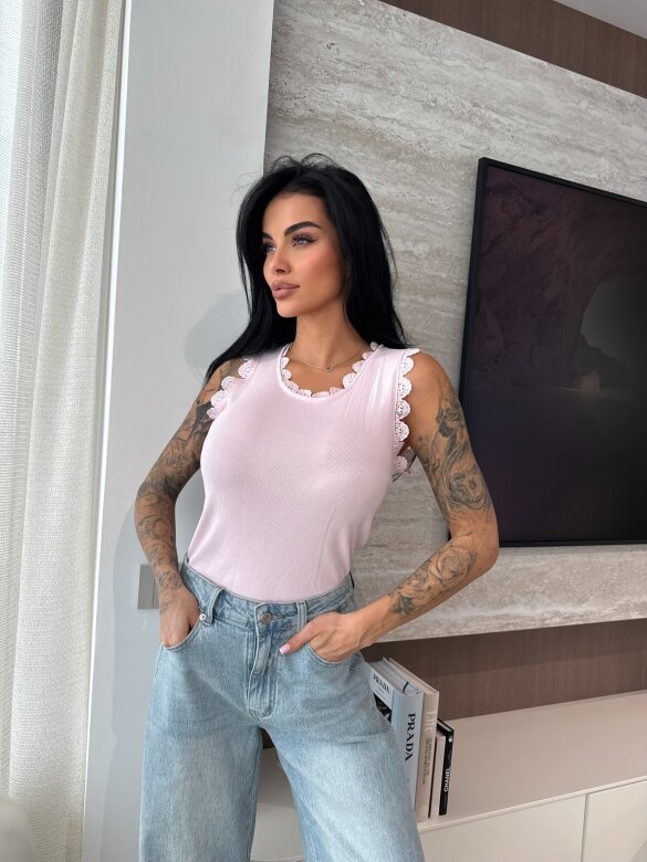 Bluzka Violetti pudrowa