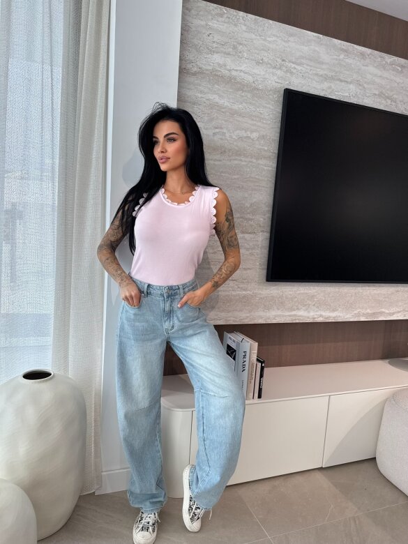 Bluzka Violetti pudrowa