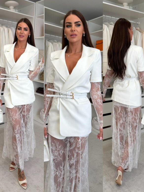 Set 2in1 Elite Coast with viscose white