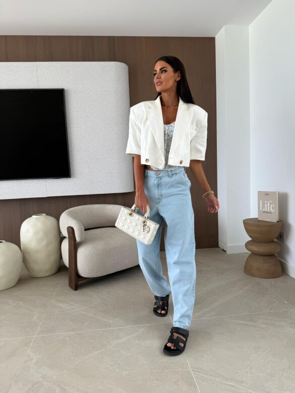 Spodnie Venessi jeans jasnoniebieskie 