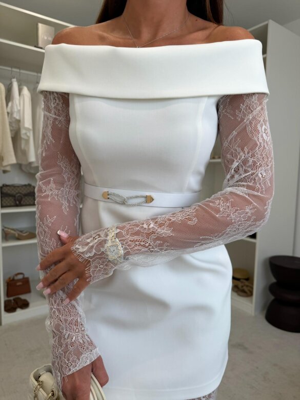 Set 2in1 Palm Atelier with viscose white