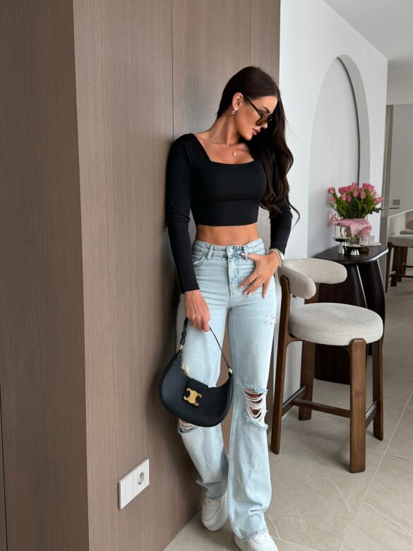 Top Femme Fit czarny