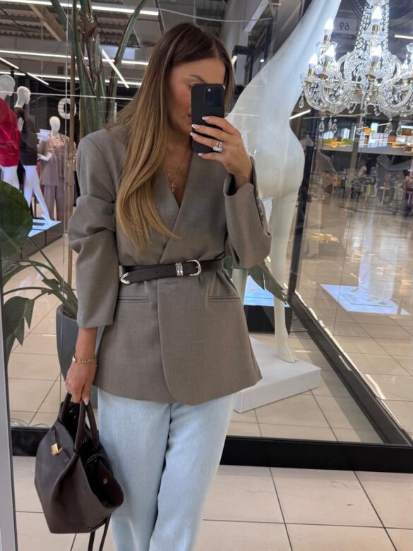 Marynarka Lirans mocca 