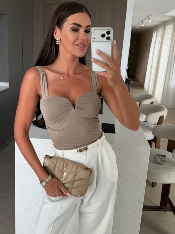 Top Mondello beżowy 