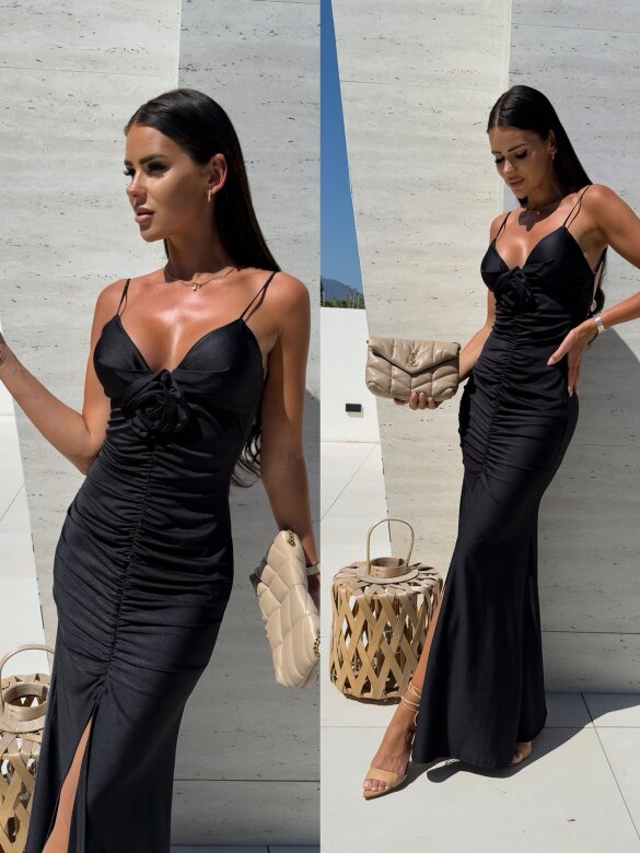Sukienka Diora satynowa czarna