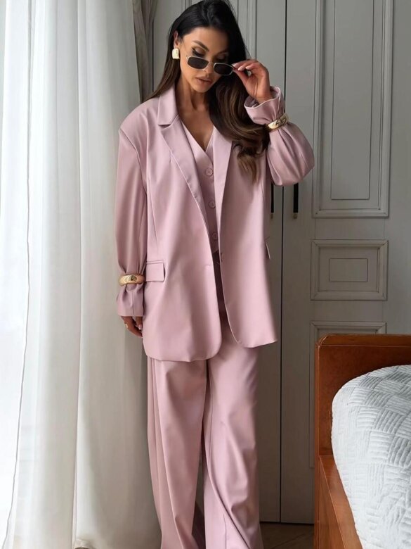 Spodnie Darling elegant różowe 