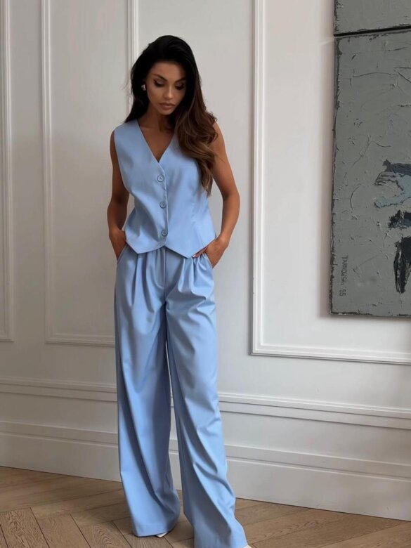 Spodnie Darling elegant niebieskie