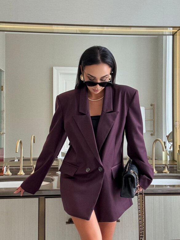 Marynarka Dreysa burgundowa