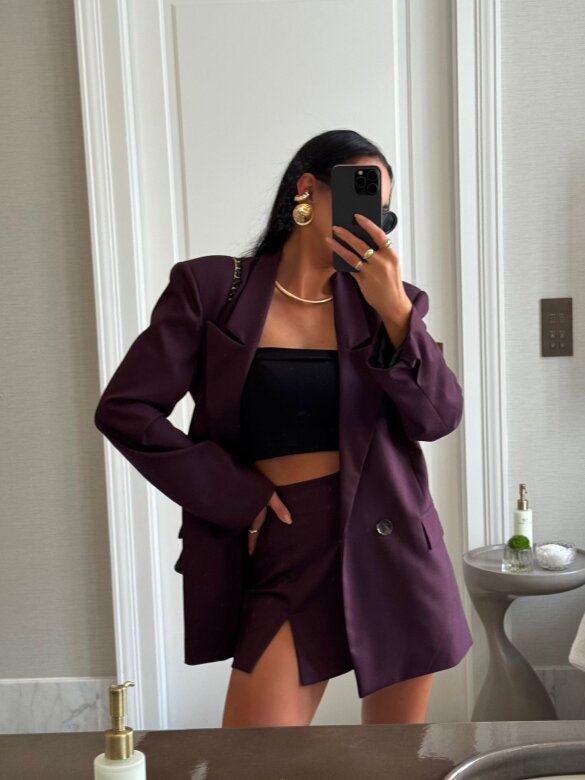 Marynarka Dreysa burgundowa