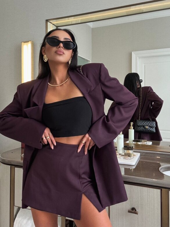 Marynarka Dreysa burgundowa