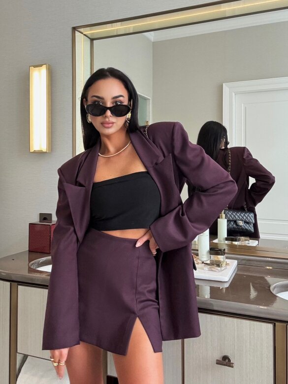 Marynarka Dreysa burgundowa