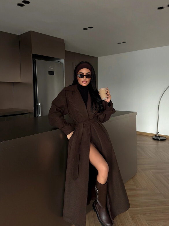 Coat Raven chocolate