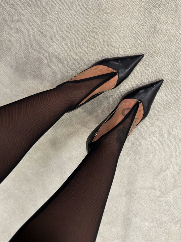 Legginsy Mode z siateczką czarne