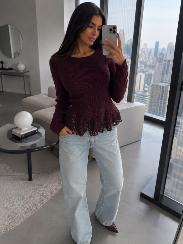 Blouse Perru plum
