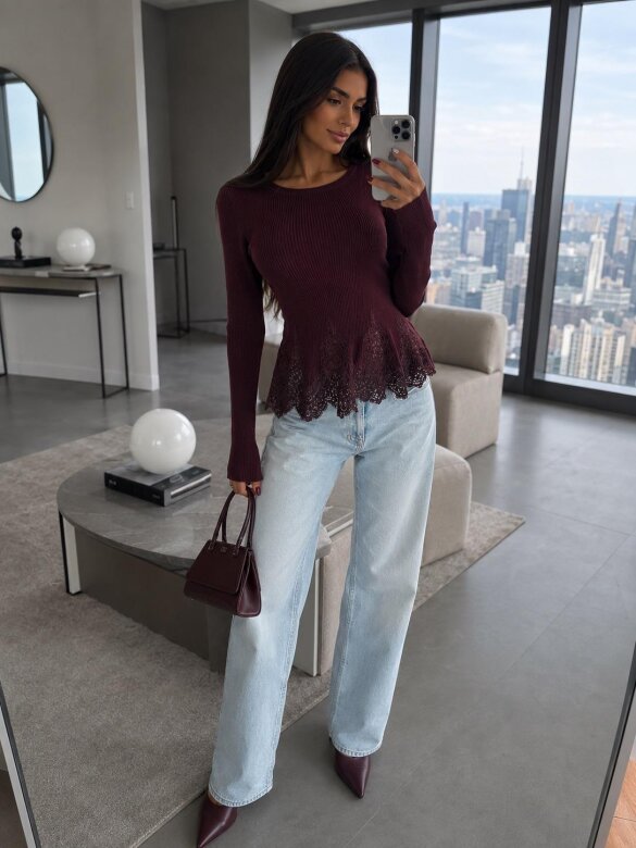 Blouse Perru plum