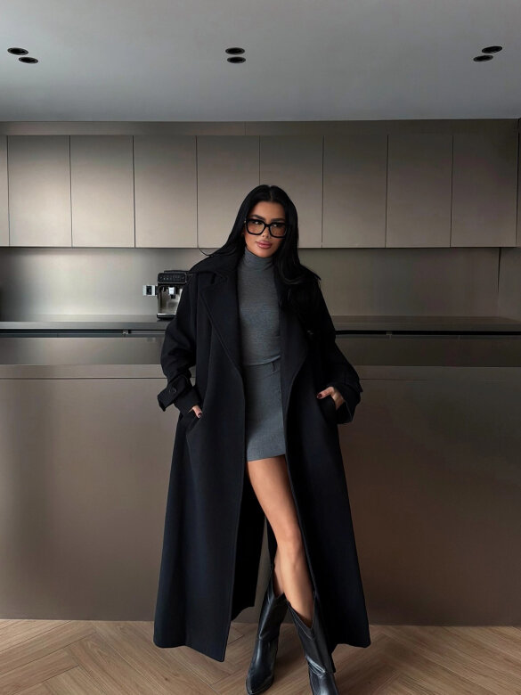 Coat Raven black