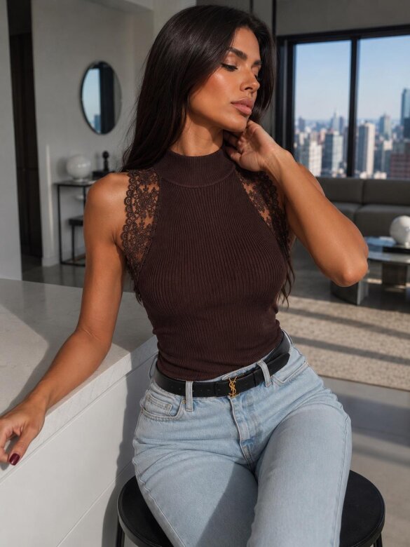 Blouse Jannis chocolate