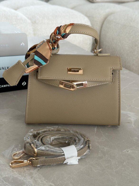 Pasek Velluto eko skóra latte 