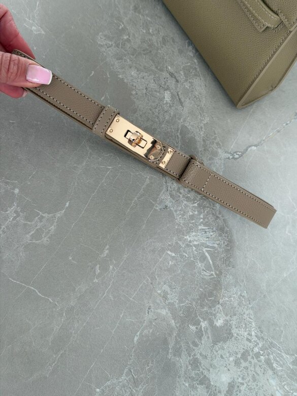 Pasek Velluto eko skóra latte 