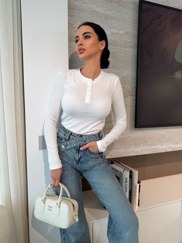 Bluzka Ligio longsleeve biała