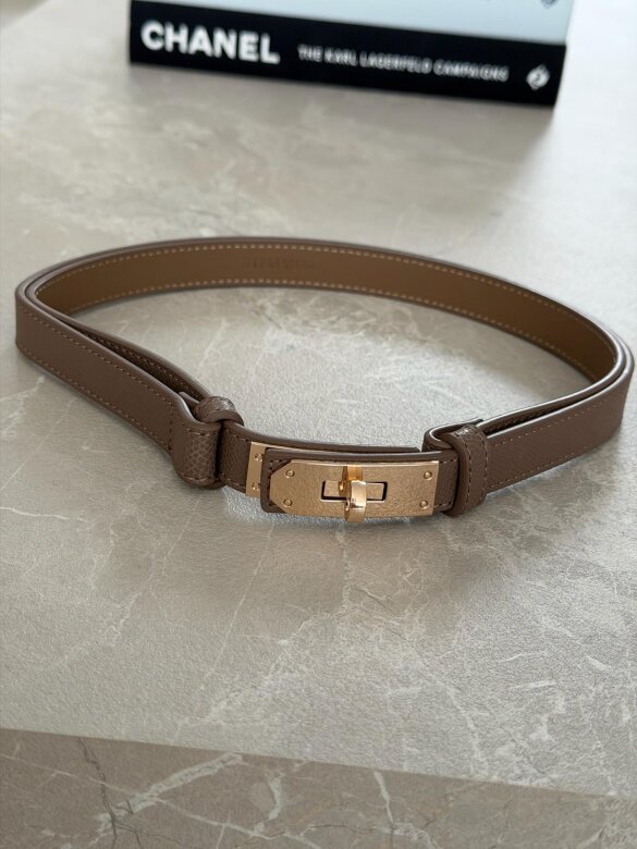 Pasek Velluto eko skóra mocca 