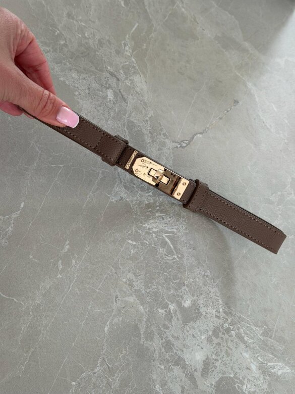 Pasek Velluto eko skóra mocca 