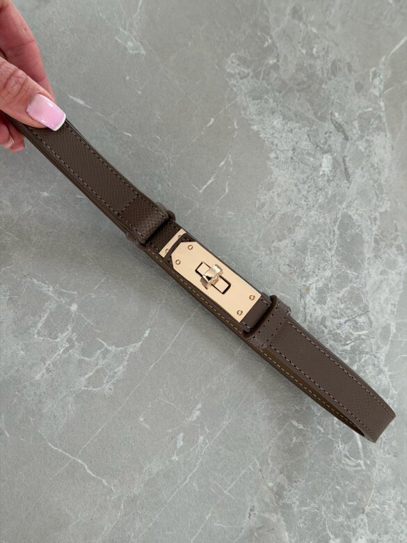 Pasek Velluto eko skóra mocca 