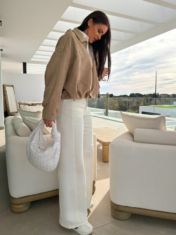 Spodnie Pinno jeans ecru