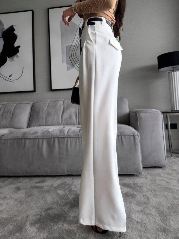 Spodnie Premium elegant białe