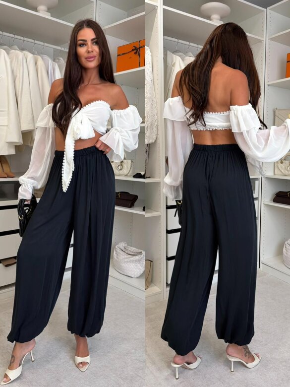 Trousers Agios cotton black
