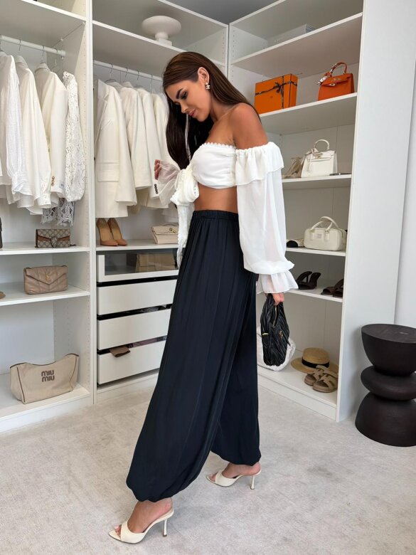 Trousers Agios cotton black