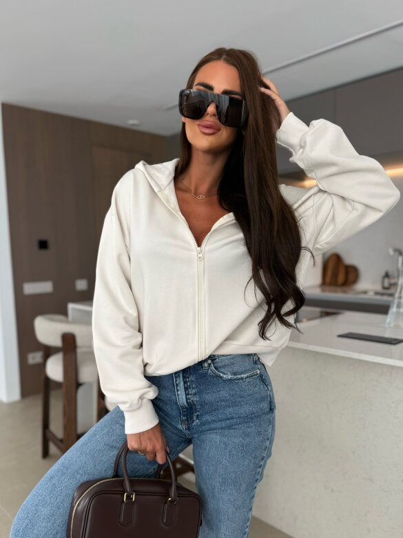 Bluza Leroy dresowa śmietankowa