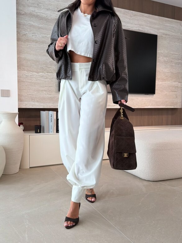 Spodnie Linger białe 