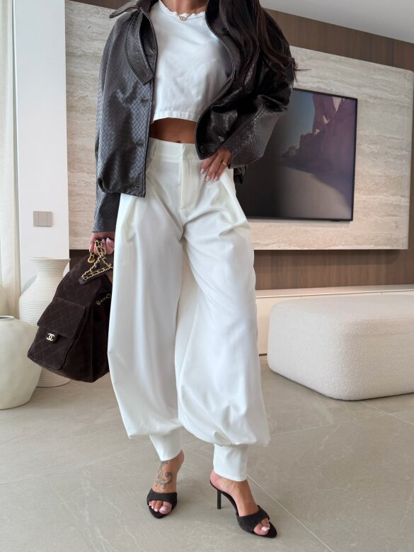 Spodnie Linger białe 