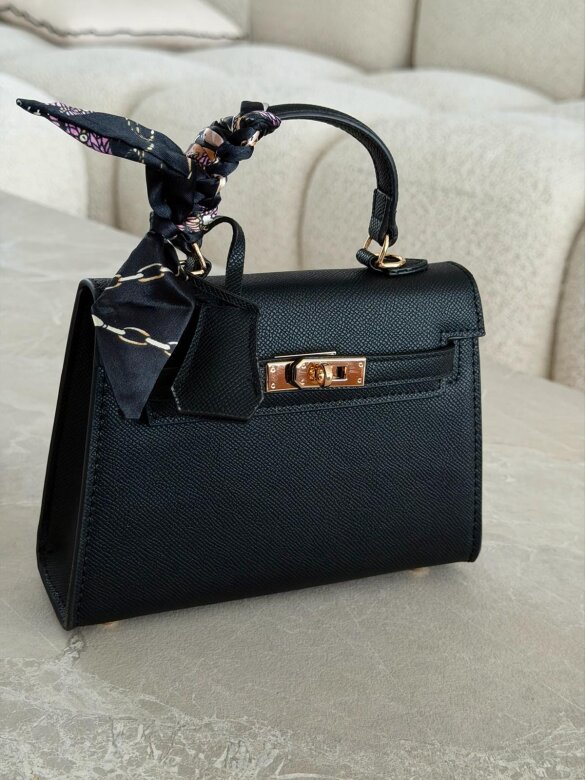 Torebka Nerina mini z apaszką czarna