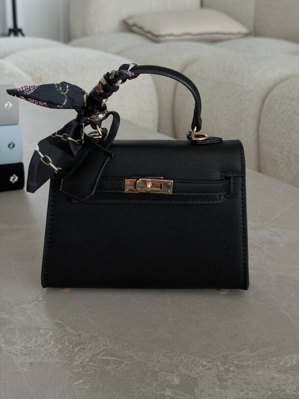 Torebka Nerina mini z apaszką czarna