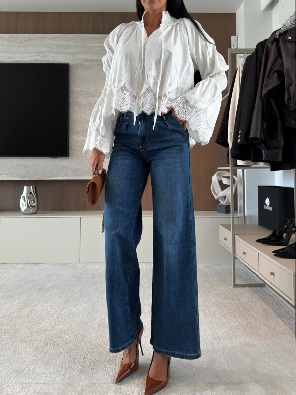 Spodnie Nevos jeans ciemnoniebieskie 