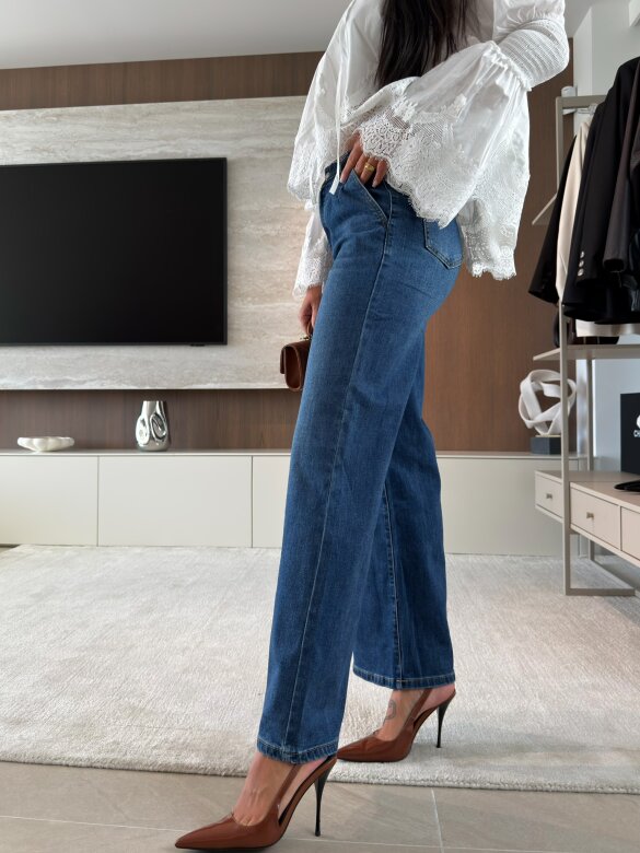 Spodnie Nevos jeans ciemnoniebieskie 