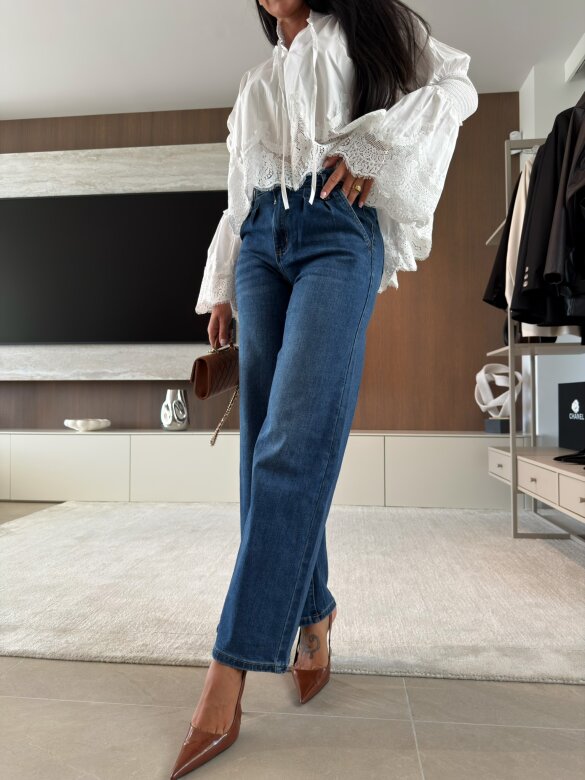 Spodnie Nevos jeans ciemnoniebieskie 
