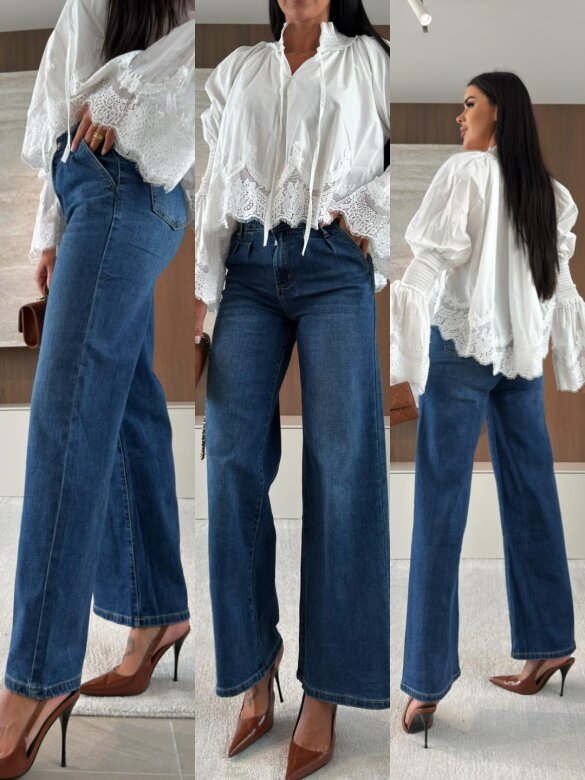 Spodnie Nevos jeans ciemnoniebieskie 