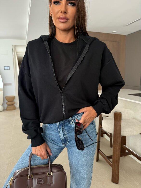Bluza Leroy dresowa czarna