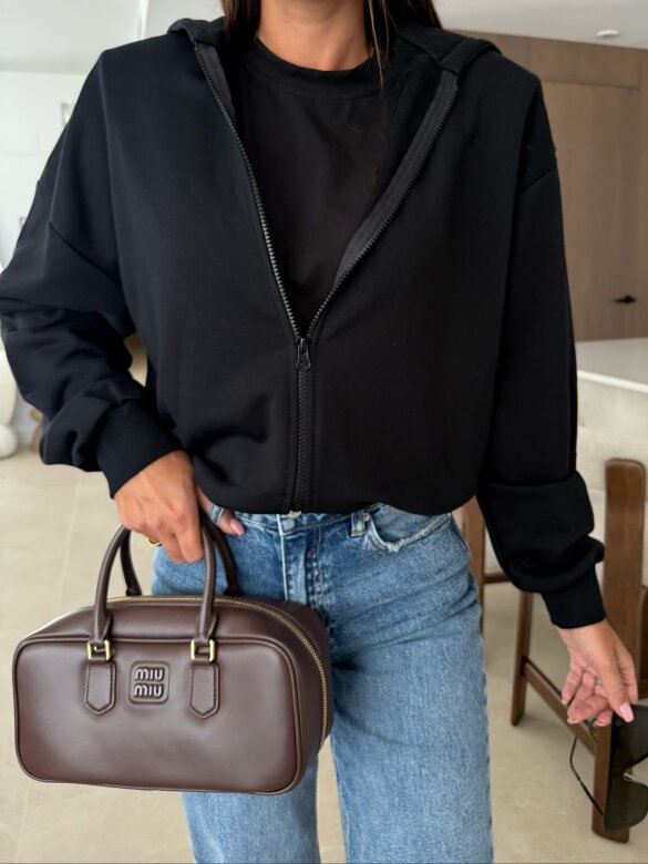Bluza Leroy dresowa czarna